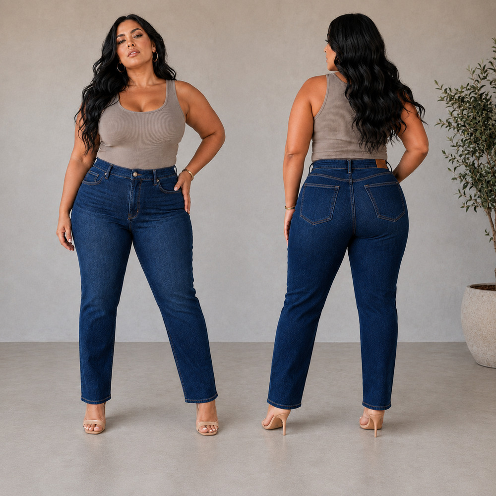 Good American Good Curve Straight Jeans Size 20 Indigo High Rise NWT MSRP $159